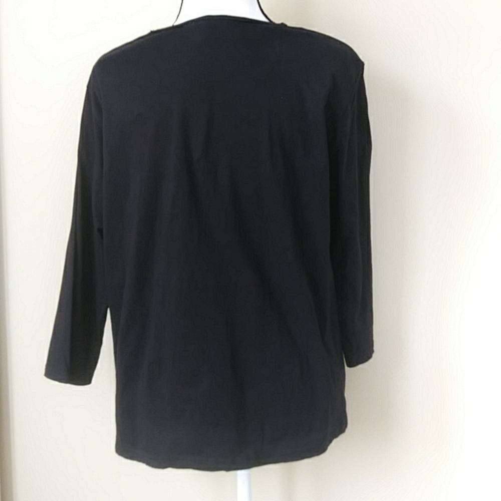 Krazy Kat Stud Embellished Shirt XL Black Silver Halloween - Picture 7 of 11